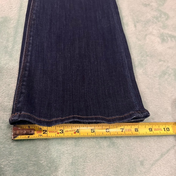 Express Dark Blue Distressed Boot cut Jeans - Picture 15 of 16
